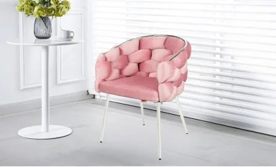 Scaun Living Tapitat KJC14 Roz