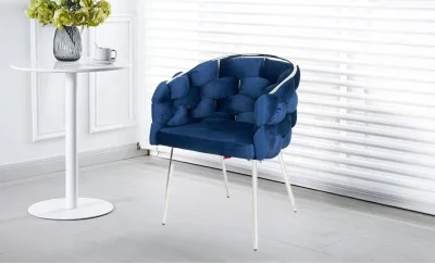 Scaun Living Tapitat KJC14 Albastru