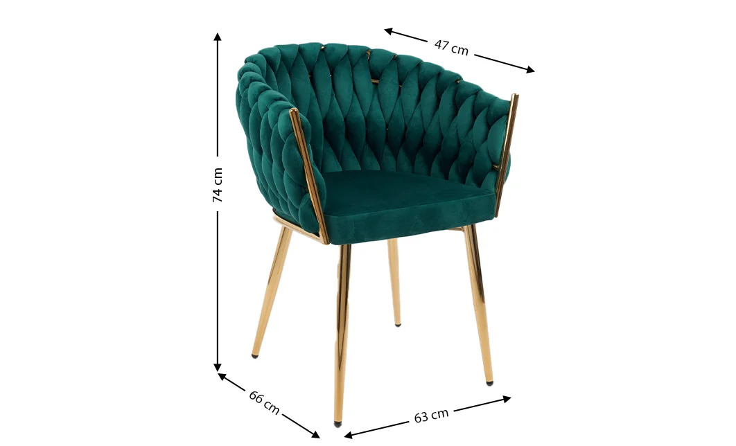 Scaun Living Tapitat KJC12 Verde 5