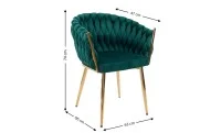 Scaun Living Tapitat KJC12 Verde 5