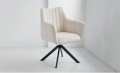 Scaun Living Tapitat KJC385 Bej