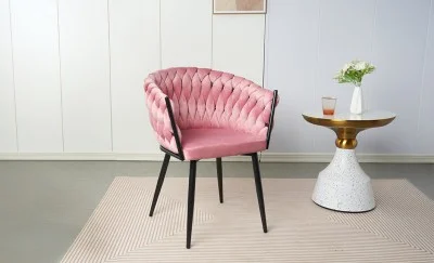 Scaun Living Tapitat KJC11 Roz