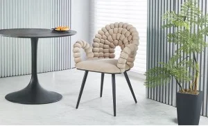Scaun Living Tapitat KJC376 Bej