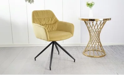 Scaun Living Tapitat KJC4345 Mustar