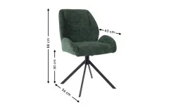 Scaun Living Tapitat KJC4347 Verde