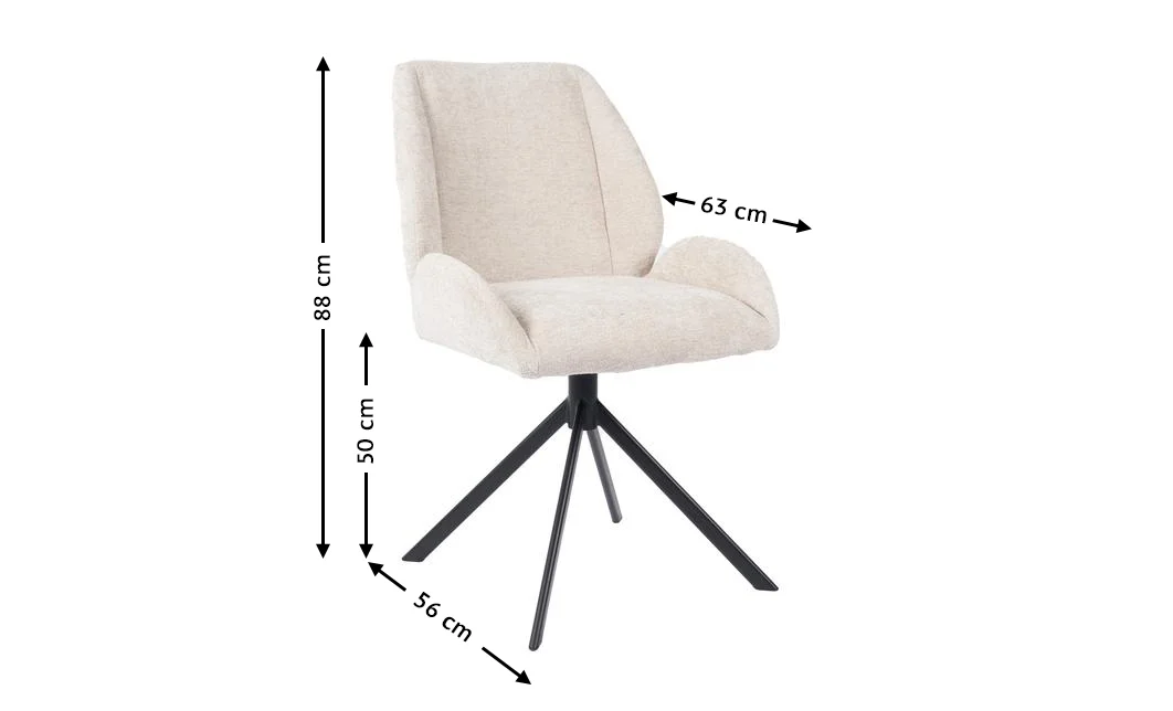 Scaun Living Tapitat KJC4347 Bej 1