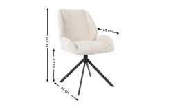 Scaun Living Tapitat KJC4347 Bej