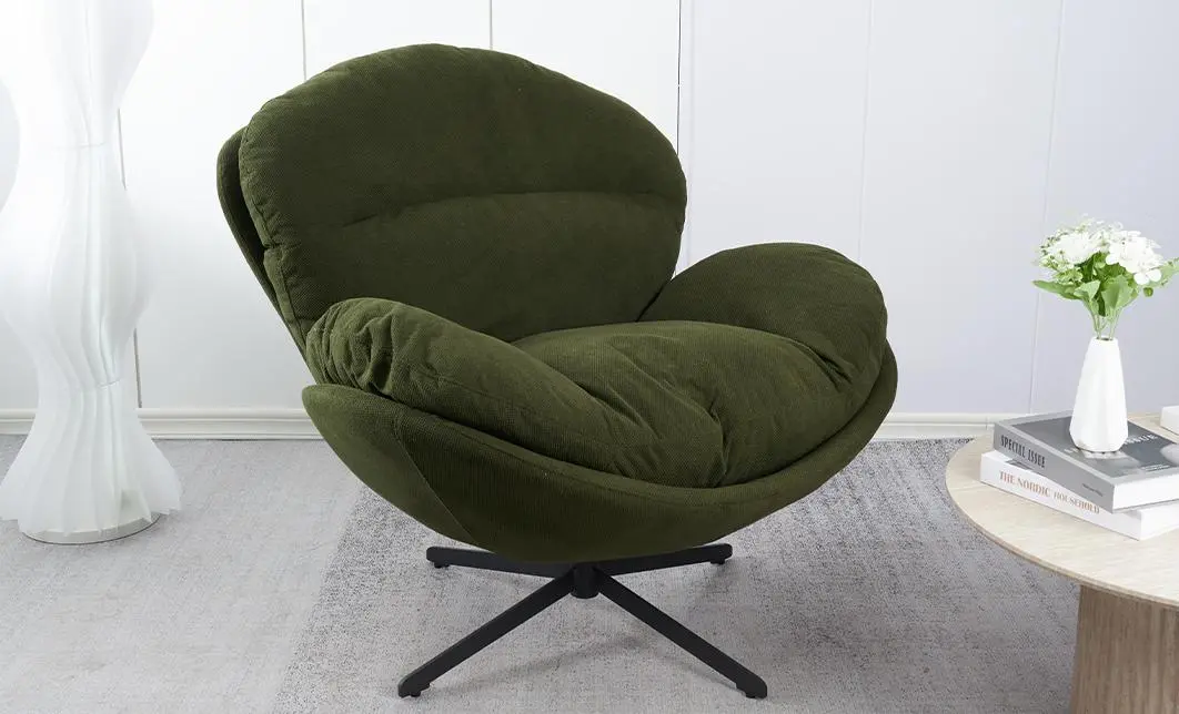 Fotoliu Living Rotativ KJLC062 Verde