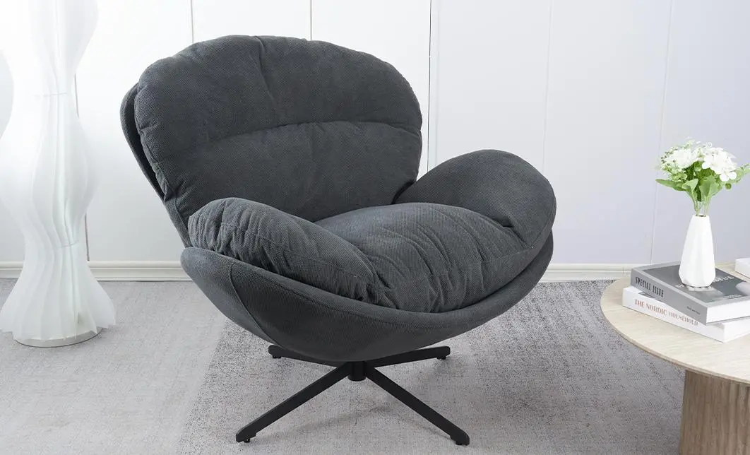 Fotoliu Living Rotativ KJLC062 Gri Inchis