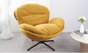 Fotoliu Rotativ KJLC062 Mustar