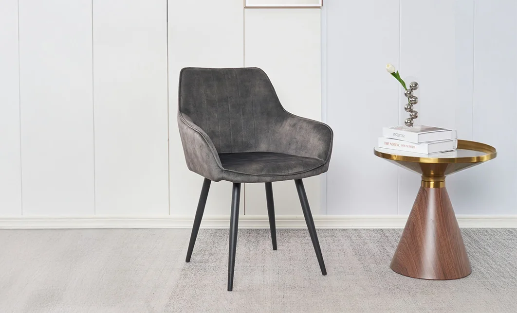 Scaun Living KJC4343, Gri deschis