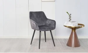 Scaun Living KJC4343, Gri închis