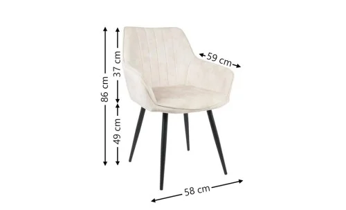 Scaun Living KJC4343, Bej