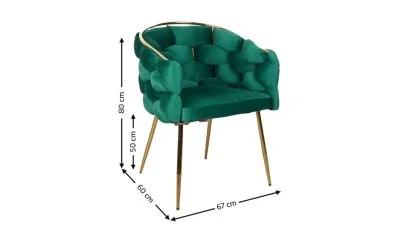 Scaun Living Tapitat KJC15 Verde