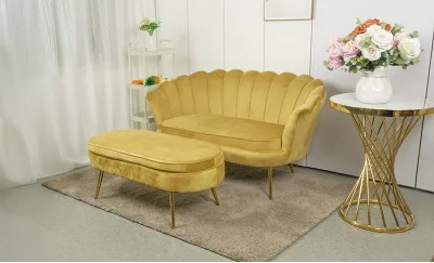 Set Marbella Canapea cu Masuta KJL213, Galben