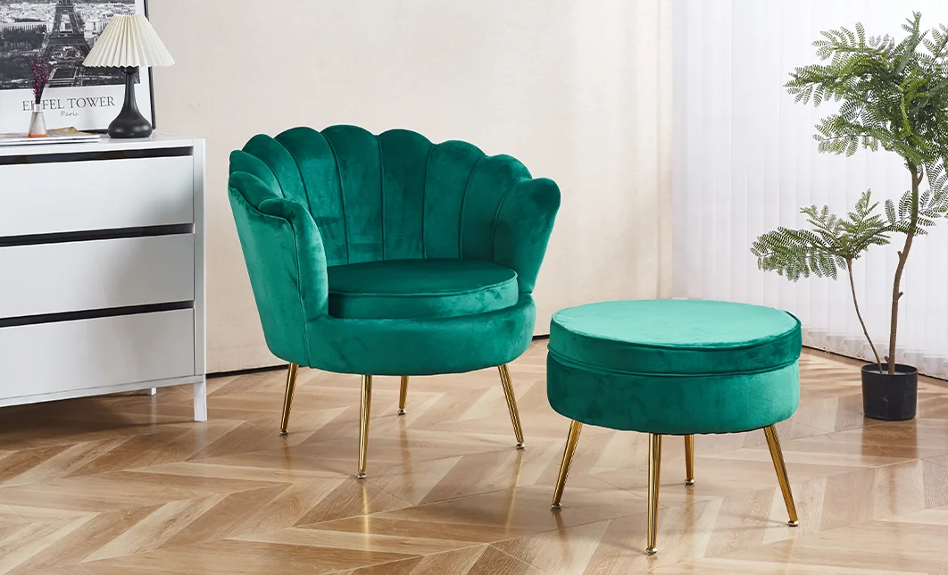 Set Marbella Fotoliu cu Masuta Living KJL214 Verde