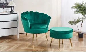 Set Marbella Fotoliu cu Masuta Living KJL214 Verde