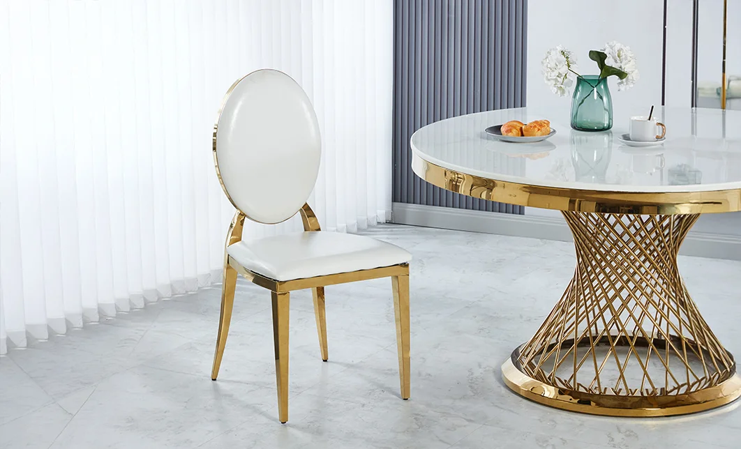 Scaun Living White Top Gold KJC166 3