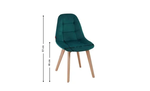 Set Masa Rotunda DT17 Albă cu 3 Scaune KJC5304 Verzi