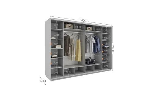 Dulap Personalizat Usi Glisante, 360 x 240 x 60