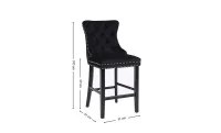Scaun Bar KJC10177 Negru 1