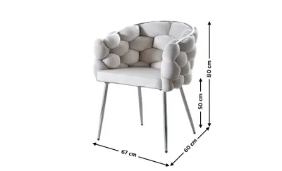 Scaun Living Tapitat KJC14 Bej