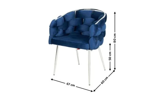 Scaun Living Tapitat KJC14 Albastru