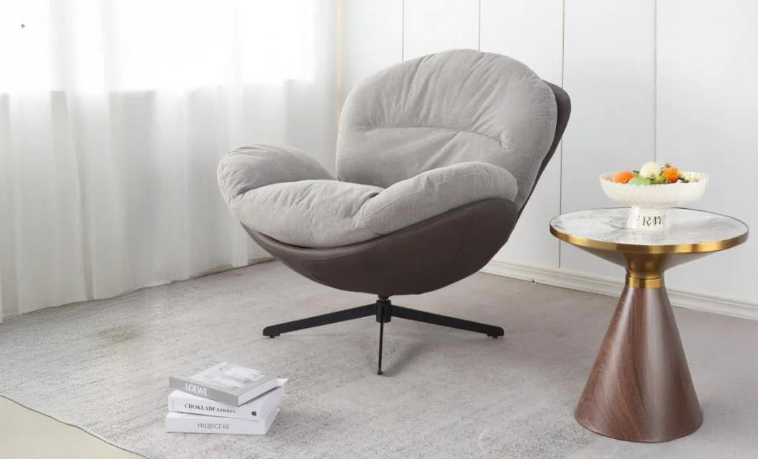 Fotoliu Living Rotativ KJLC062A Gri Deschis