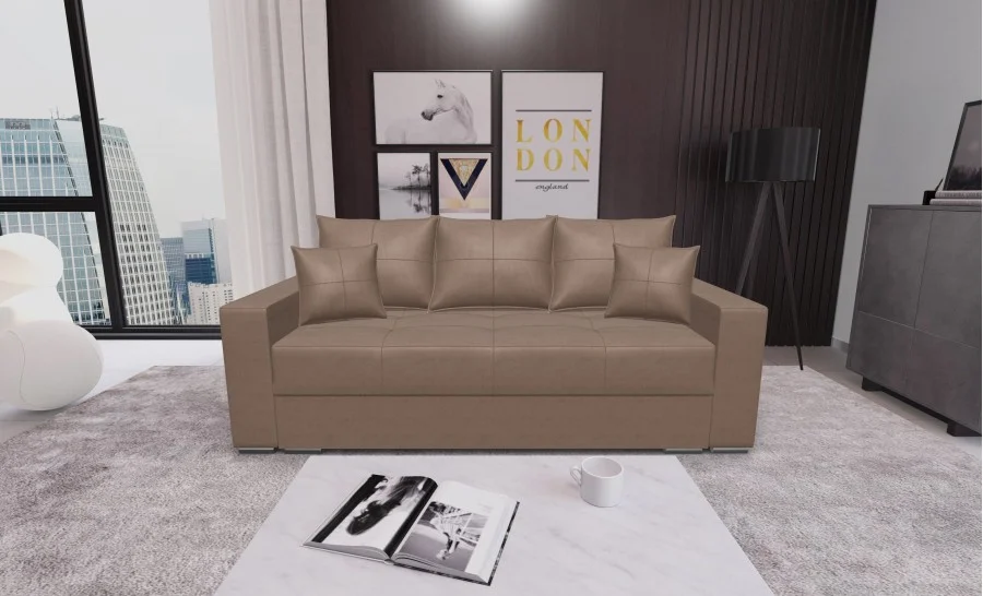 Canapea Extensibilă Claudia Bonell Mini BabyFace 30, 227 x 99 x73 cm, culoare maro inchis