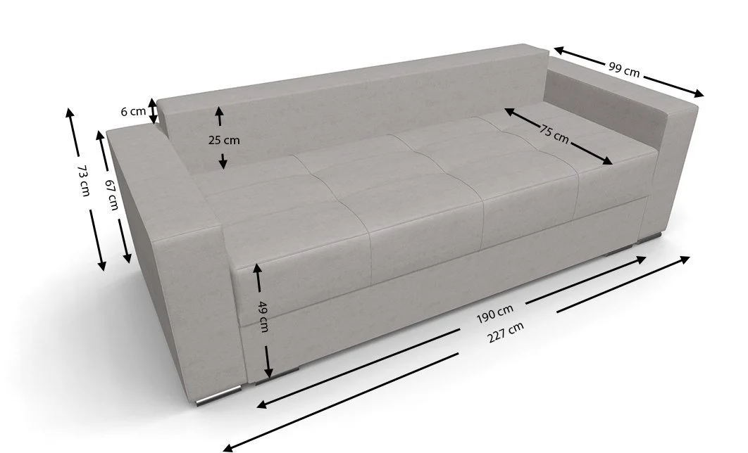 Canapea Extensibilă Claudia Bonell Mini, Crem 3