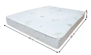 Saltea Bonell Aloe Vera, 160x200x22 cm