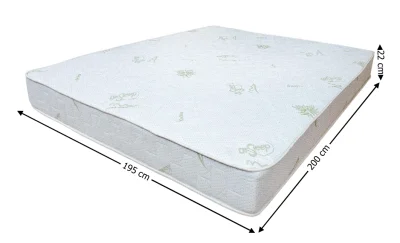 Saltea Bonell Aloe Vera, 195x200x22 cm