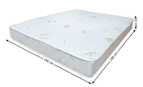 Saltea Bonell Aloe Vera, 140x190x22 cm