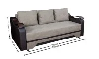 Canapea Extensibilă Sally Memory Mini, Gri 1
