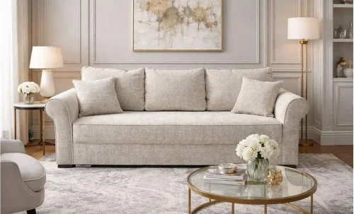 Canapea Extensibilă Ariana Memory Mini, Bej 