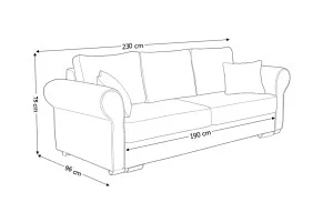 Canapea Extensibilă Ariana Bonell Mini, Albastră