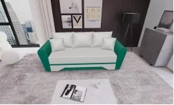 Canapea Extensibilă Atlanta Bonell Mini,  Bej Deschis/Verde