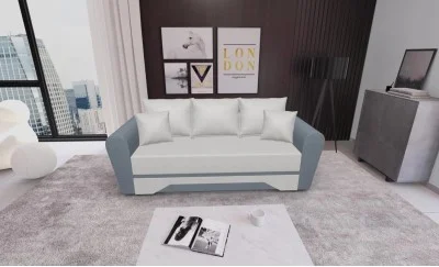 Canapea Extensibilă Atlanta Bonell Mini, Bej Deschis/Gri Închis