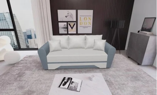 Canapea Extensibilă Atlanta Bonell Mini, Bej Deschis/Gri Închis