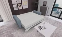 Canapea Extensibilă Atlanta Bonell Mini, Bej Deschis/Gri Închis 3