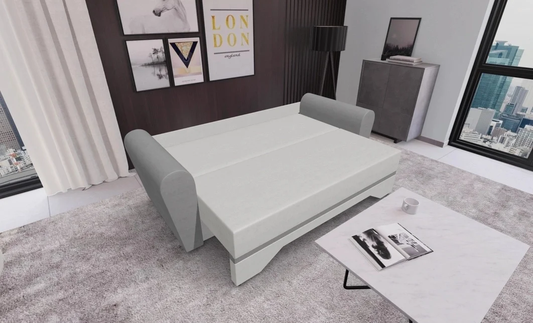 Canapea Extensibilă Atlanta Bonell Mini, Bej Deschis/Gri 3