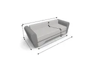 Canapea Extensibilă Atlanta Bonell Mini, Bej Deschis/Gri 5