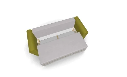 Canapea Extensibilă Atlanta Bonell Mini, Bej Deschis/Verde Deschis