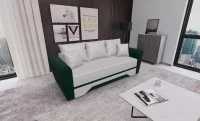Canapea Extensibilă Atlanta Bonell Mini, Bej Deschis/ Verde Închis 2