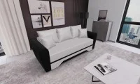Canapea Extensibilă Atlanta Bonell Mini, Bej deschis/Negru 2