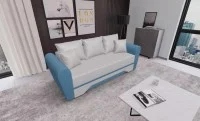 Canapea Extensibilă Atlanta Bonell Mini, Bej Deschis/Albastru 2