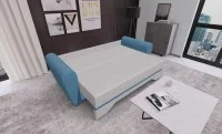 Canapea Extensibilă Atlanta Bonell Mini, Bej Deschis/Albastru 3