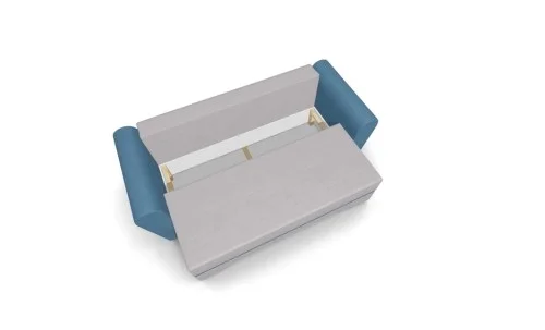 Canapea Extensibilă Atlanta Bonell Mini, Bej Deschis/Albastru