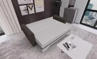 Canapea Extensibilă Atlanta Bonell Mini, Bej Deschis/Maro 3