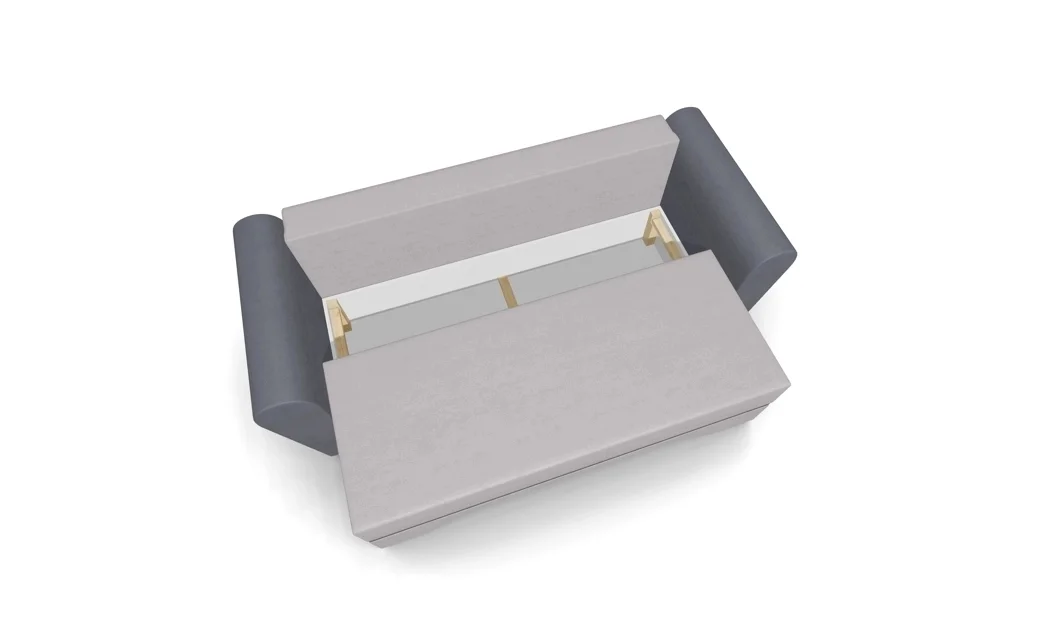 Canapea Extensibila Atlanta Bonell Mini, Bej Deschis/Gri 4